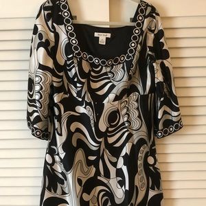 White House Black Market Silk Baby Doll Dress